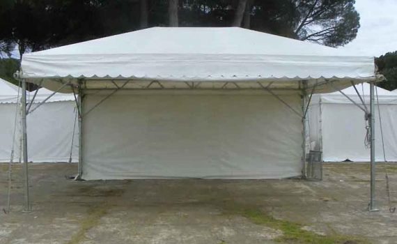 Gazebo in acciaio zincato dim. 7 x 5 m.