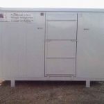 Bagno disabili in lamiera 2 x 3,50 m.
