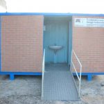 Bagno disabili in mattoncino 2 x 4 m.